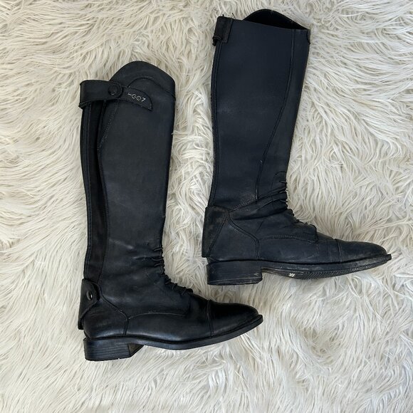 EGO7 Shoes - EGO7 English Riding Boots Leather Black 35 M +1 (Some Wear)